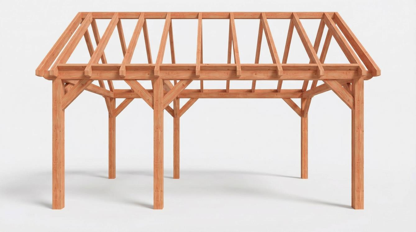 CP-20.2031-V-nieuwe-douglas-houten-schuur-goedkope-dakconstructie-zadeldak-fijnbezaagd
