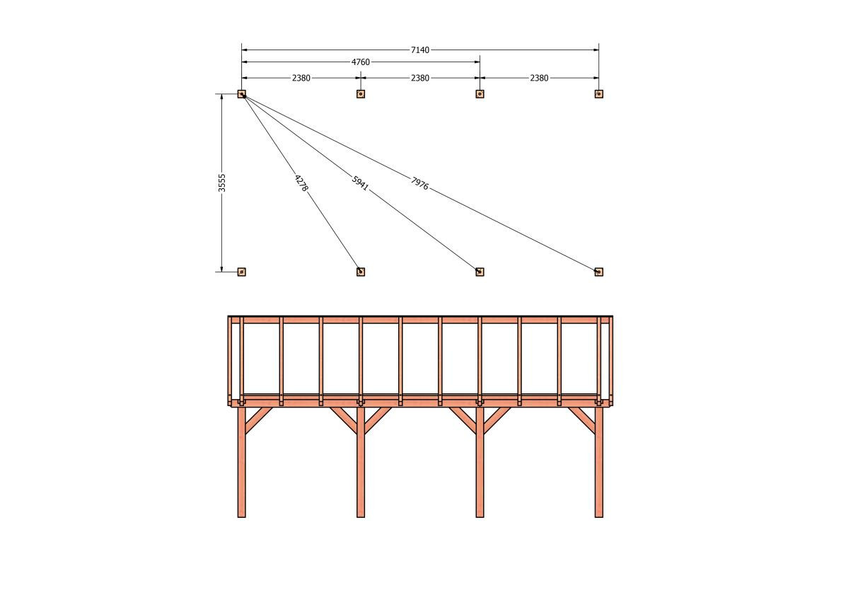 CP-20.2036-douglas-schuur-met-overkapping-bouwen-constructie-zelfbouw-bouwtekening-Funderingsplan