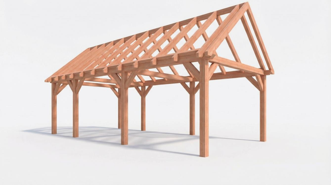 CP-20.2038-R-douglas-houten-schuur-carport-zadeldak-overkapping-zelfbouw