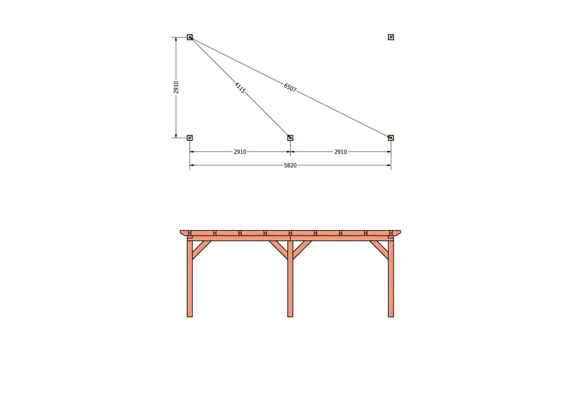 CP-10.2009-houten-veranda-bouwpakket-douglas-constructie-bouwtekening-Funderingsplan