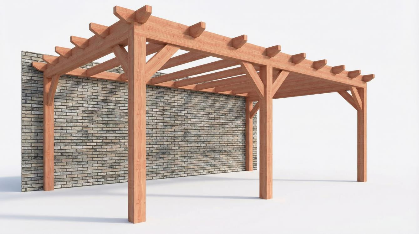 CP-10.2060 - Constructiepakket aanbouwveranda - 6485x3905x2500mm links - links