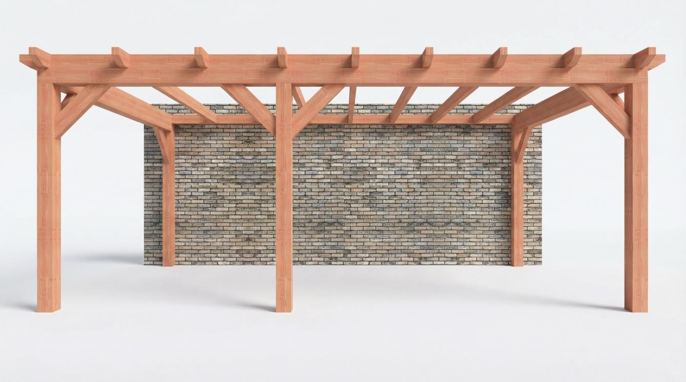 CP-10.2060 - Constructiepakket aanbouwveranda - 6485x3905x2500mm links - voor