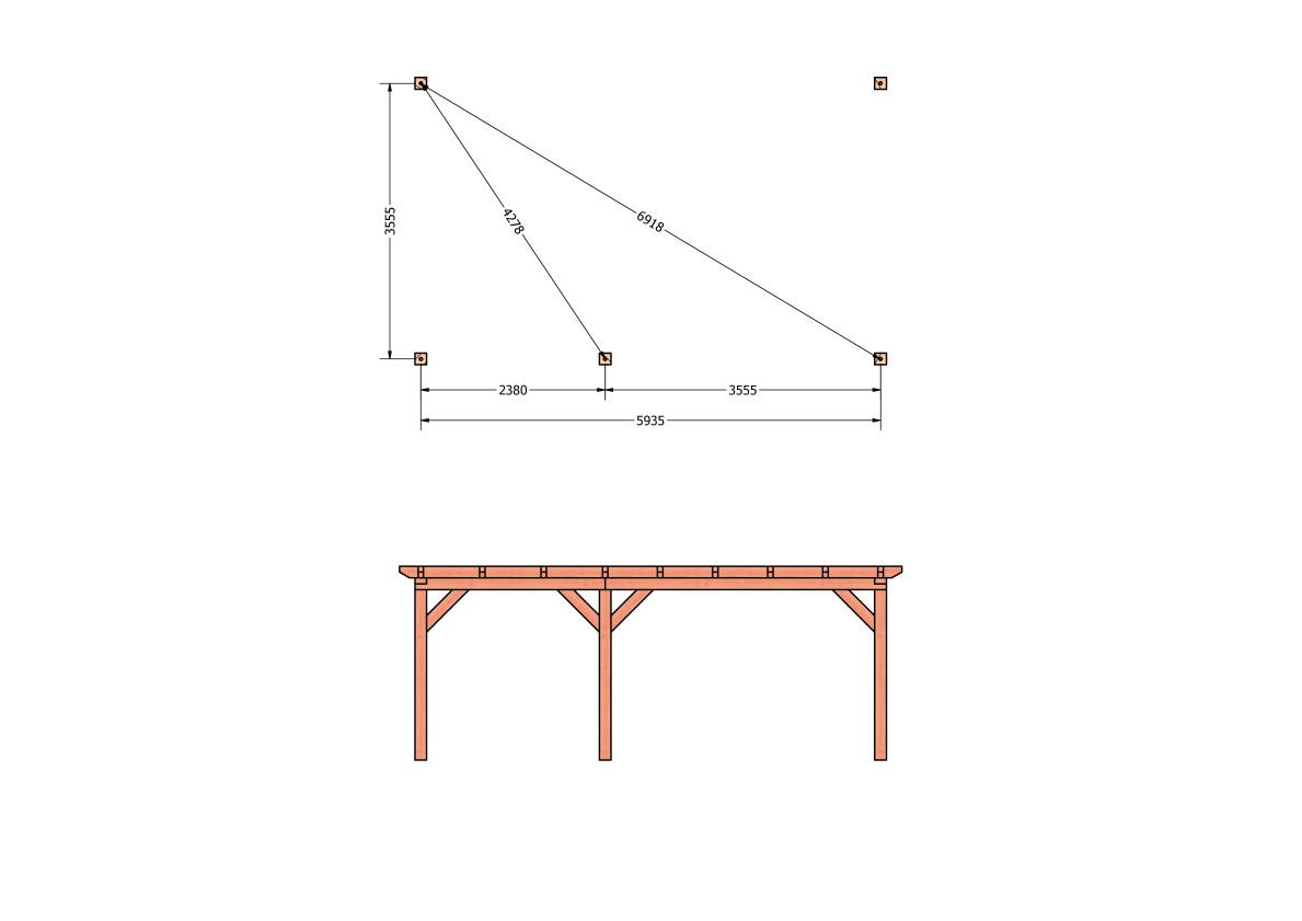 CP-10.2060-douglas-veranda-tuin-overkapping-bouwpakket-bouwtekening-zelfbouw-Funderingsplan