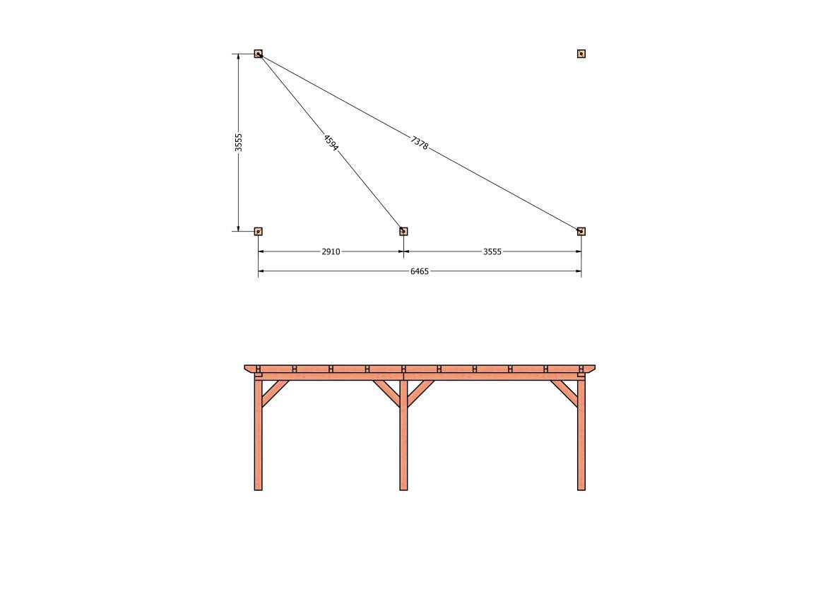 CP-10.2062-douglas-veranda-tuin-overkapping-bouwpakket-bouwtekening-zelfbouw-Funderingsplan