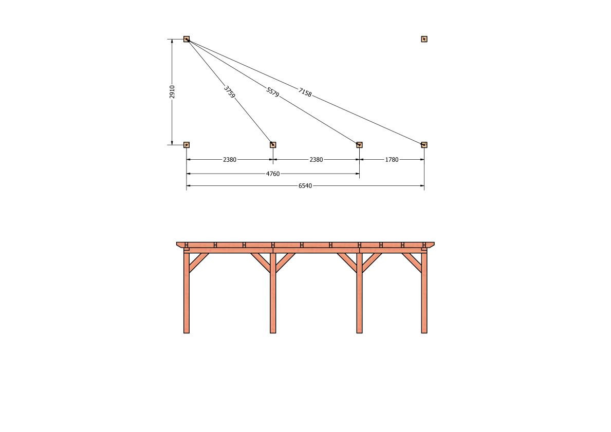 CP-10.2015-houten-veranda-bouwpakket-douglas-constructie-bouwtekening-Funderingsplan