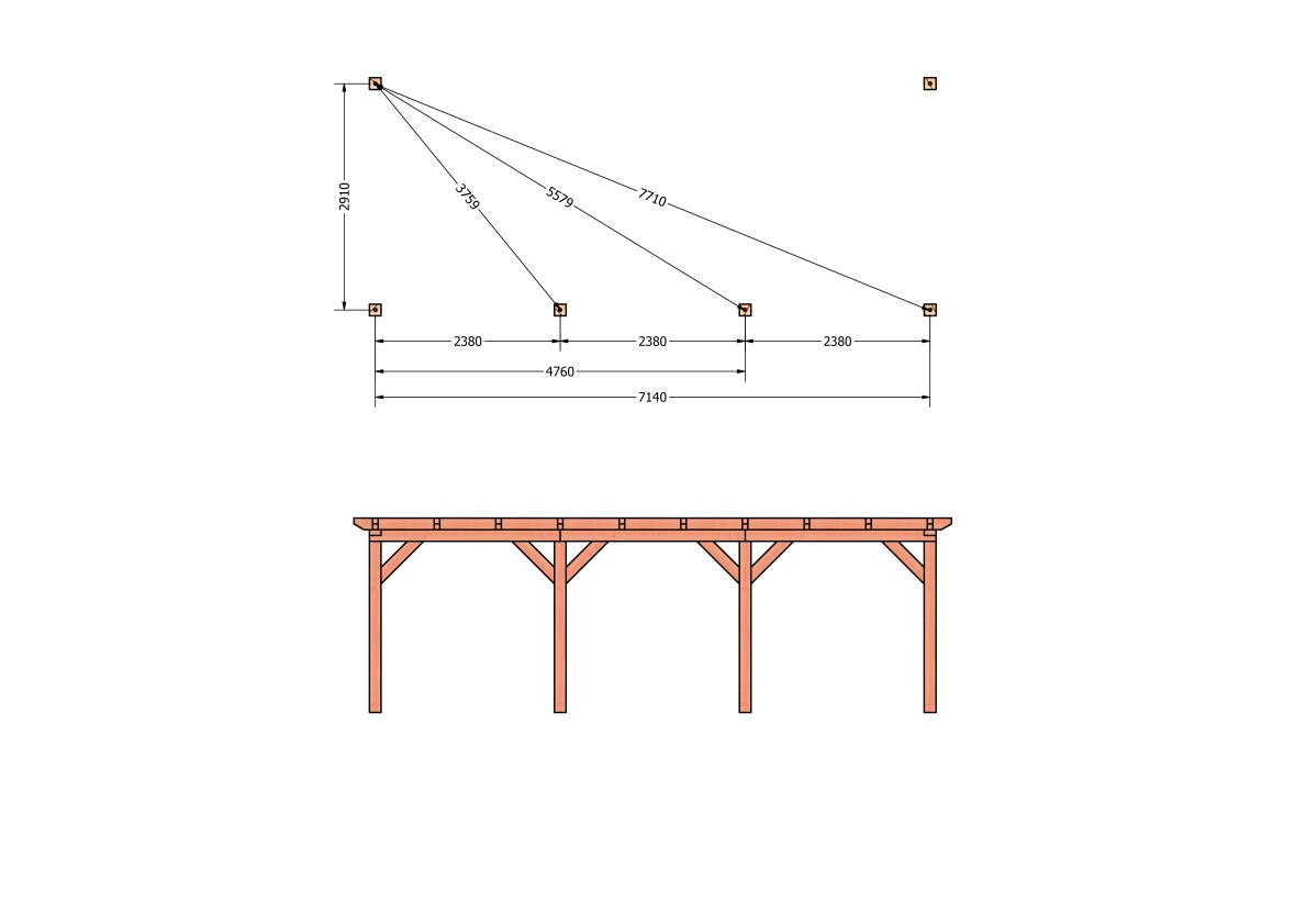 CP-10.2017-houten-veranda-bouwpakket-douglas-constructie-bouwtekening-Funderingsplan