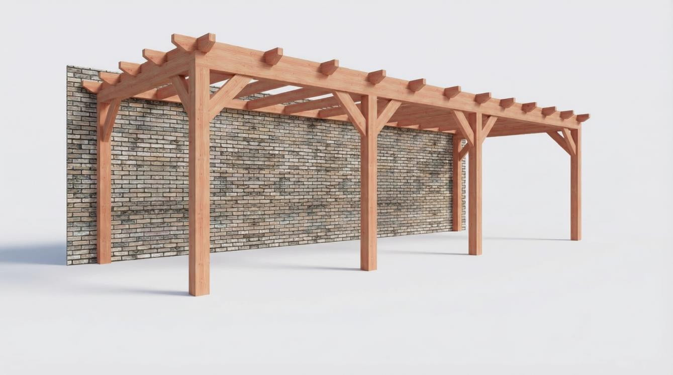 Aanbouwveranda constructie pakket 8865x3260mm rechts (2)