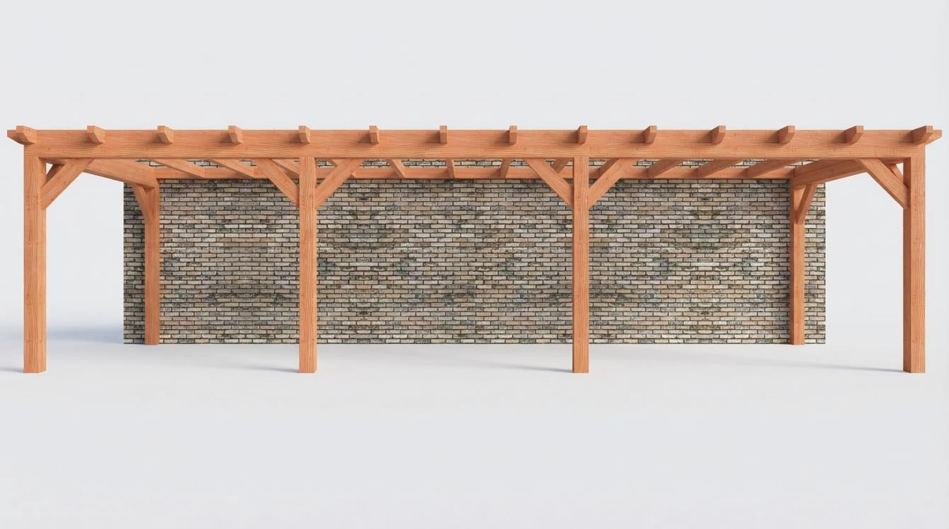 Aanbouwveranda constructie pakket 9925x3260mm rechts (1)