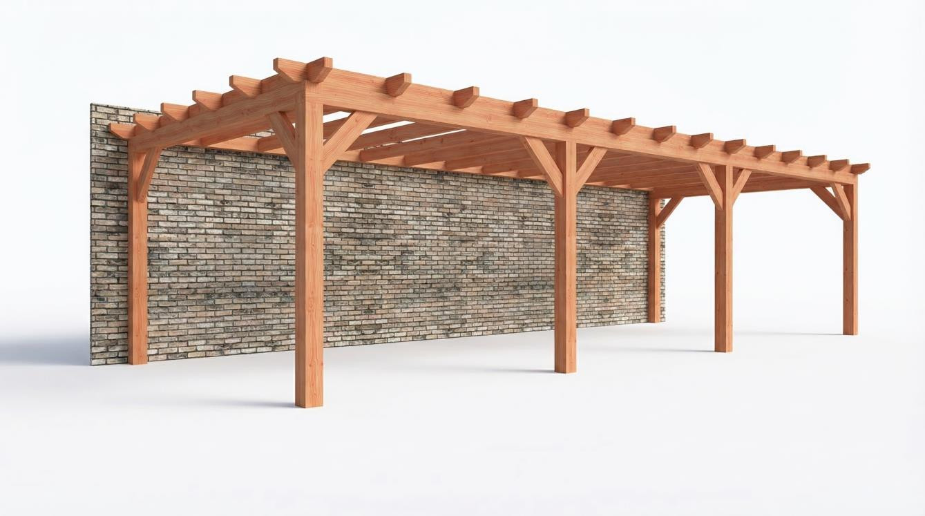 Aanbouwveranda constructie pakket 9925x3905mm rechts 2