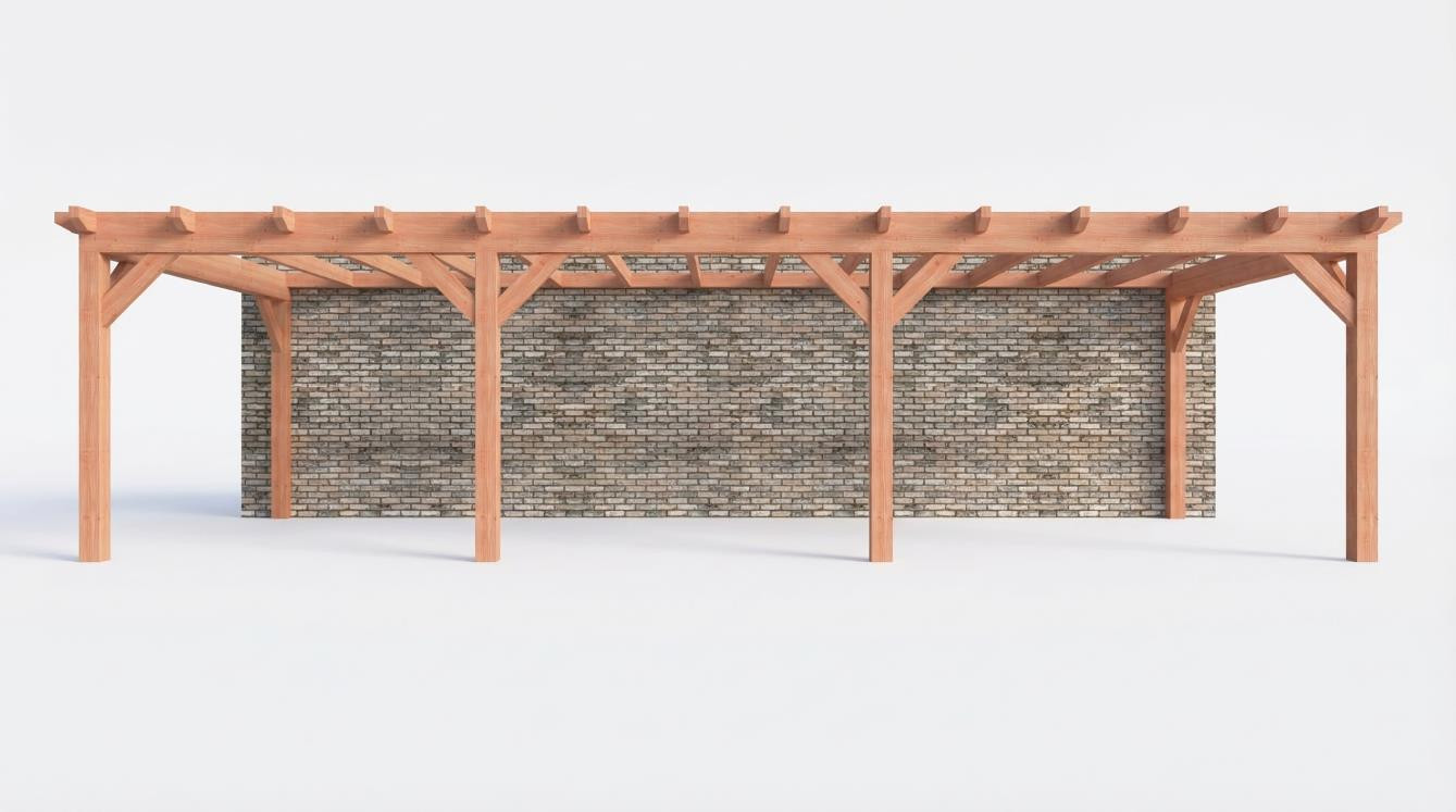 Aanbouwveranda constructie pakket 9925x3905mm rechts 1