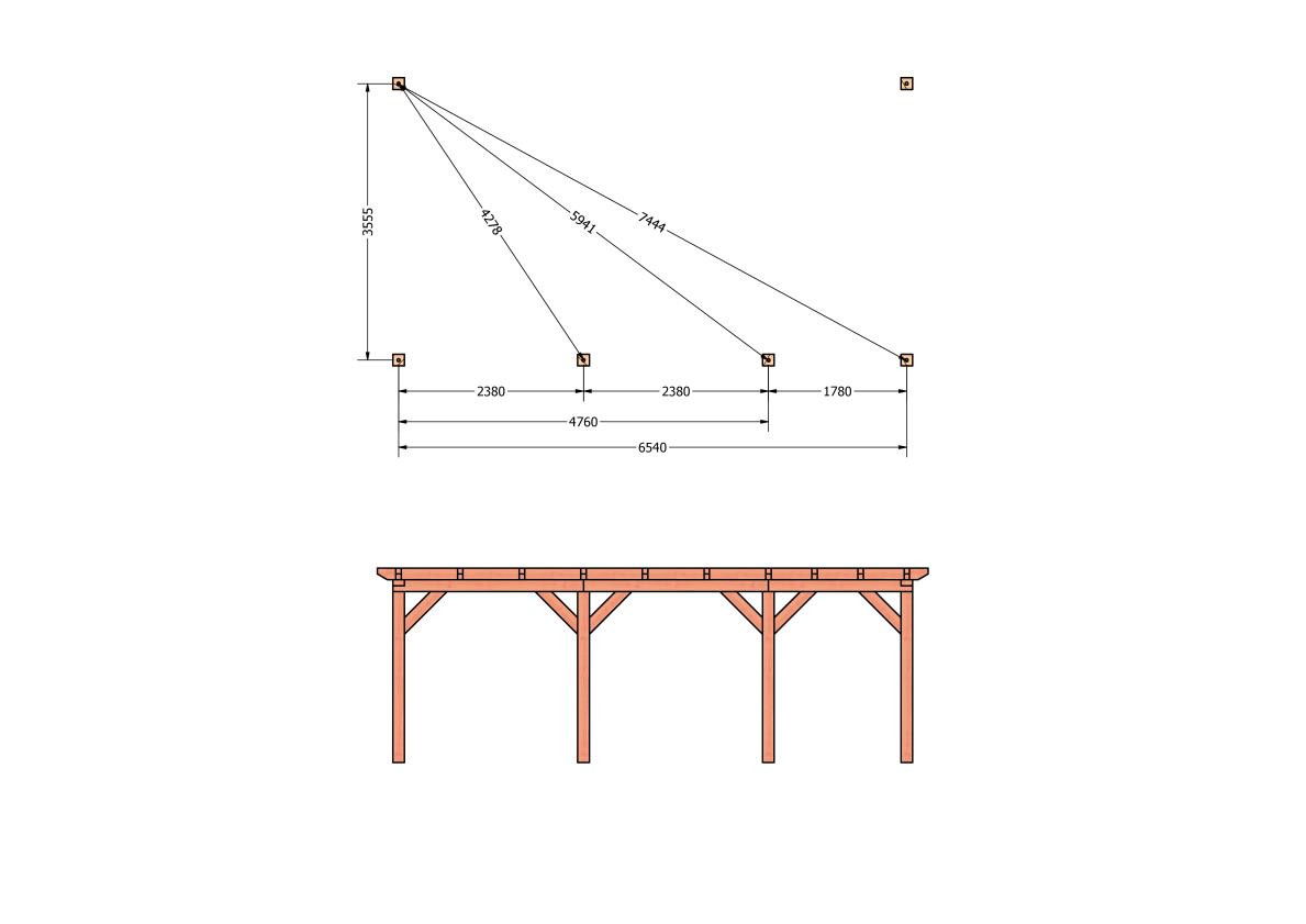 CP-10.2065-douglas-veranda-tuin-overkapping-bouwpakket-bouwtekening-zelfbouw-Funderingsplan