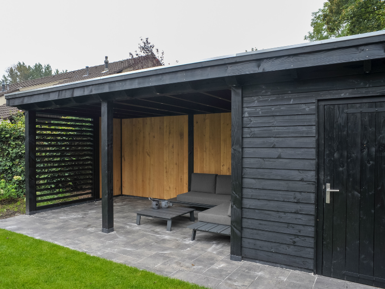 Tuinhuis met plat dak