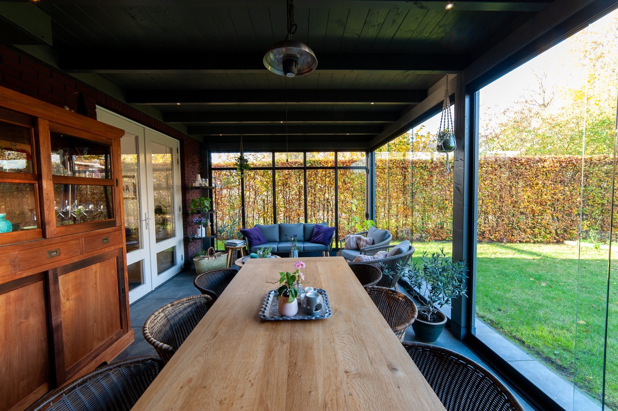 Aanbouwveranda bij nieuwbouw 