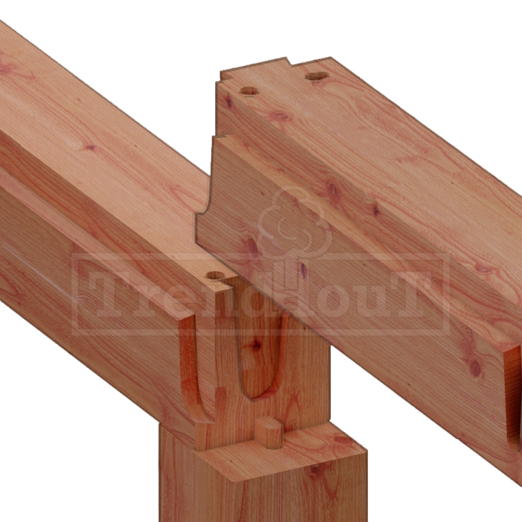 douglas-houten-overkapping-bouwpakket-palermo-XXL-modern-constructie-detail-verbinding