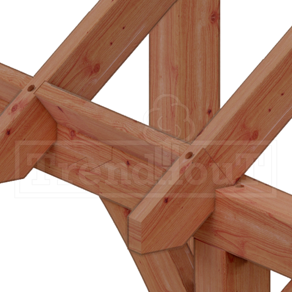douglas-houten-overkapping-kapschuur-bouwpakket-de-hoeve-XL-constructie-detail-verbinding