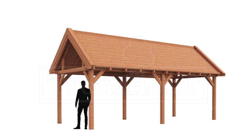douglas-houten-overkapping-zadeldak-bouwpakket-zadeldak-XL-constructie-detail