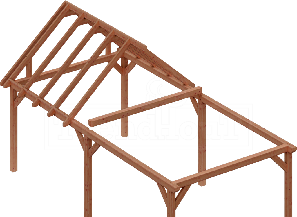 douglas-houten-overkapping-zadeldak-bouwpakket-zadeldak-XL-opbouw-constructie