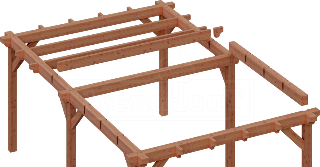 landelijke-douglas-houten-overkapping-bouwpakket-toscane-opbouw-constructie