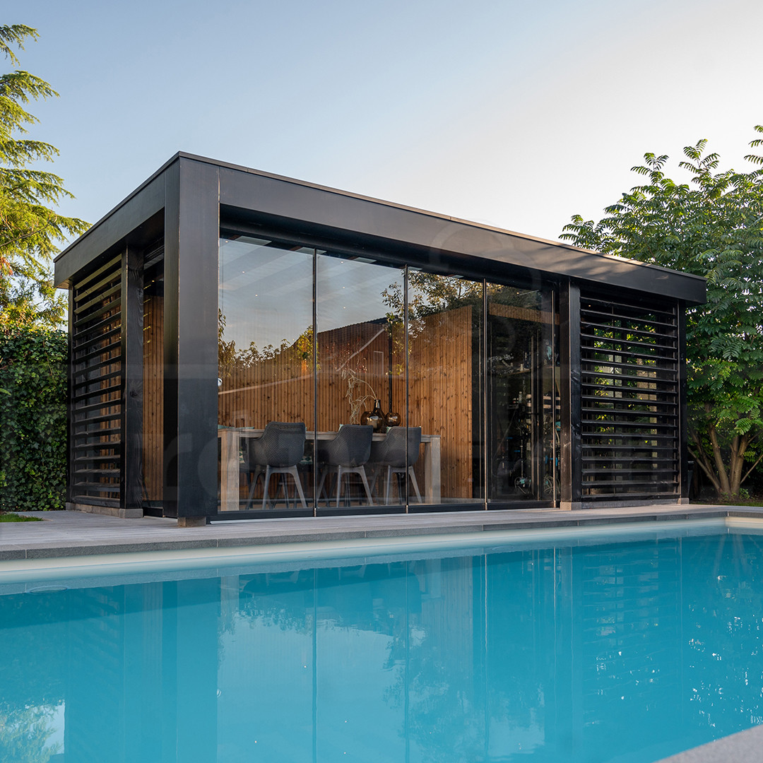 Een Houtskeletbouw Poolhouse, Kan Dat? - Poolhouse landelijk - LSBblokhutten.be thumbnail