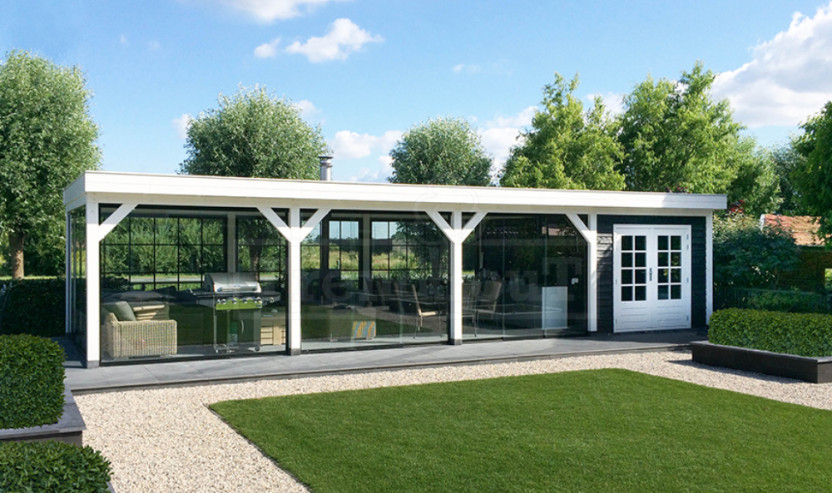 Trendhout-moderne-douglas-houten-schuur-met-overkapping-tuinoverkapping-tuinhuis-met-overkapping-Refter-glazen-schuifwanden-Amsterdam-Amsterdam-Centrum-Amsterdam-Noord-Amsterd