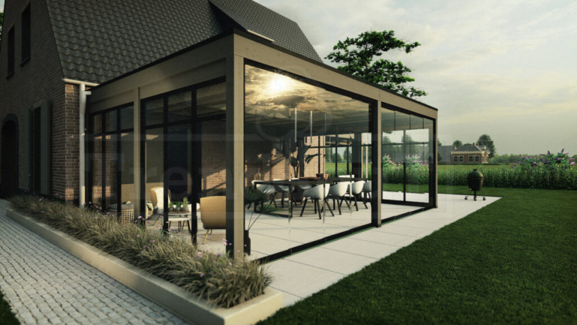 trendhout-modena-douglas-veranda-aan-huis-aanbouw-glazen-schuifdeur-steellook-grijs-ral7039