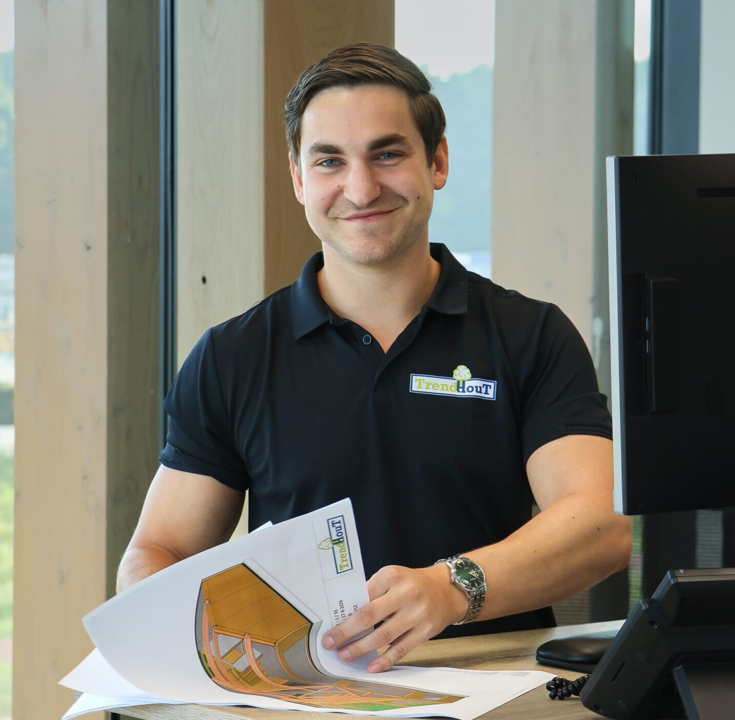 Cor van de Beek, expert in houtopslag en -verwerking bij Trendhout