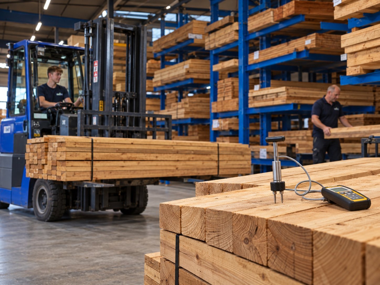 Houtopslag en verwerking bij Trendhout